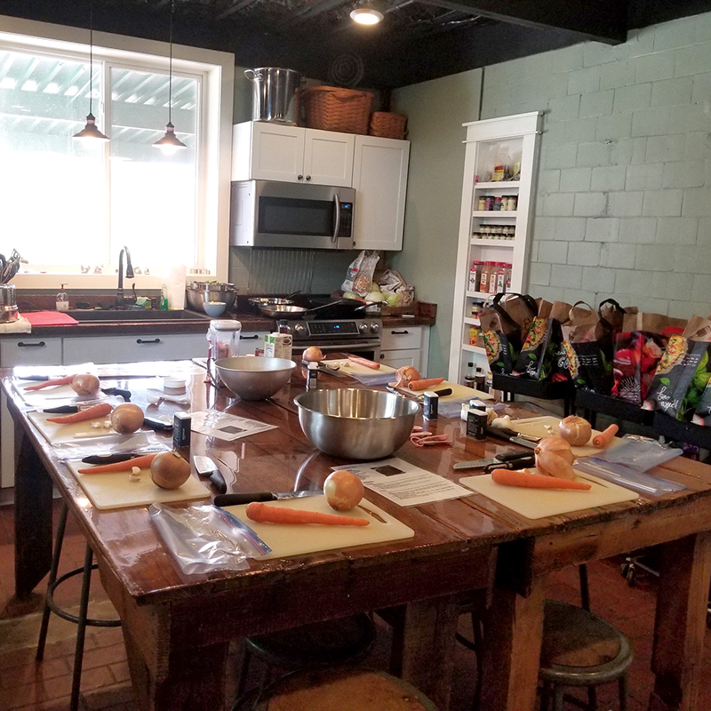kitchen in milk house
